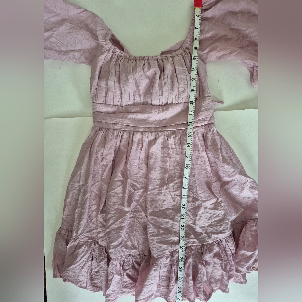 Saints + Secrets Dress Pink Babydoll Cut Out Back Size XS - Picture 12 of 13